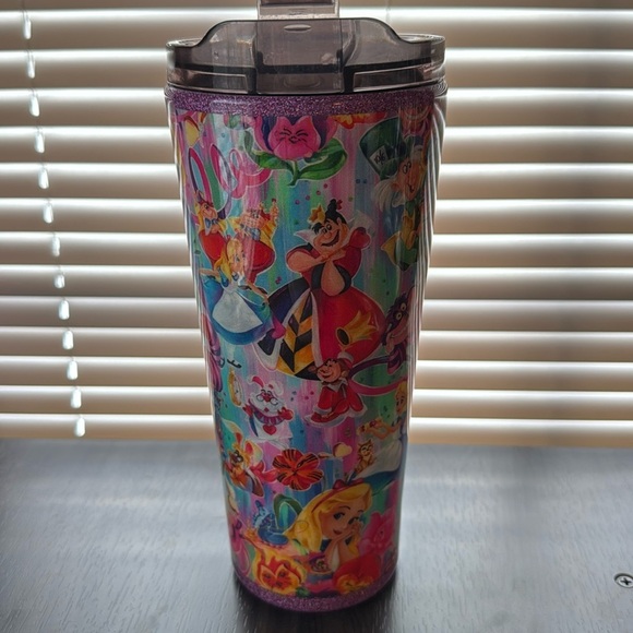 Alice In Wonderland Fabric Epoxy 32oz Tumbler - Picture 3 of 11